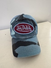Rare Von Dutch Vintage Blue Camo Hat