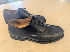 Mephisto Goodyear Welt Derby Leather Lace Up Dress Shoes Black - US 12