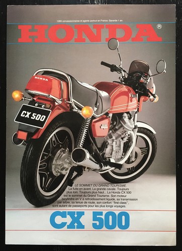 Feuillet brochure honda 500 - honda, cx