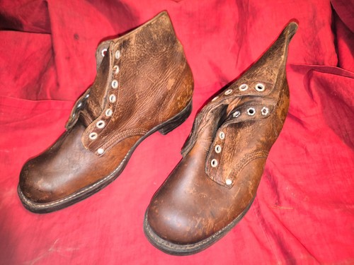 Brodequins cuir fauve - brodequins, clouté