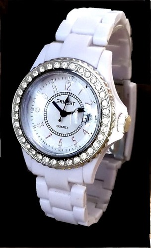 Montre femme luxe blanche - montre,