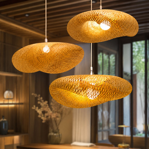 Lustre suspension bambou - suspension,