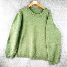 Pull Femme XL Vert Tricoté