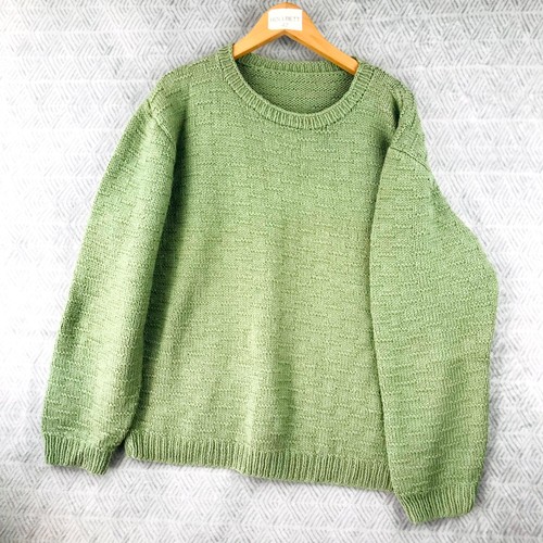 Pull femme vert tricoté - pull, xl