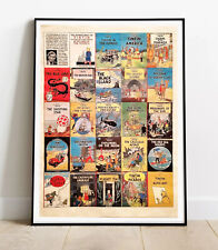 Poster retro - Tintin English