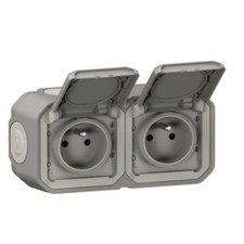 Prise Etanche Double IP55 avec