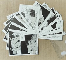 VINTAGE RISK EROTICA LESBO FRANCE-CHARLES BERG-GIRLS GAMES-16 PCS.-D12-165