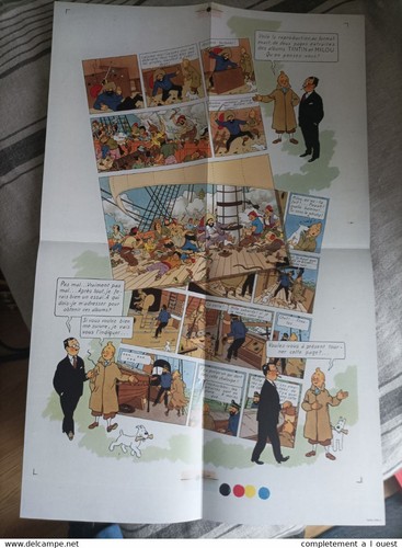 Tintin fac similé - affiche, le