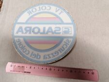 Adesivo stickers autocollants self-adhesives TV COLOR SALORA sicurezza colore