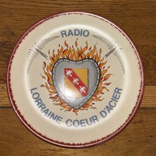 Rare Assiette Céramique Radio