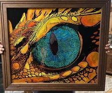 OOAK Lizard Eye Acrylic