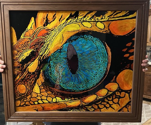 Ooak lizard eye - ooak, acrylic