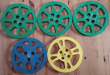 5 BOBINES Vert, Bleu et Jaune