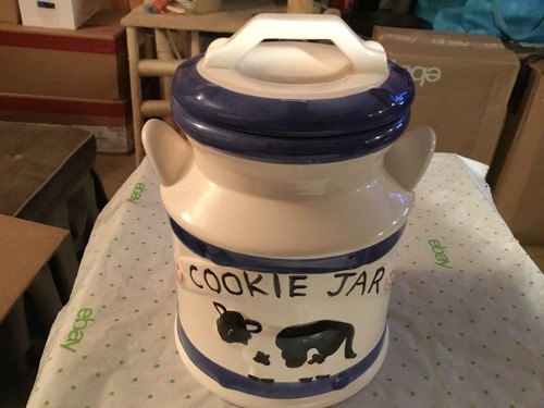 Cow milk jug shaped cookie - , jar