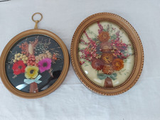 2 CADRES OVALE/ROND VERRE