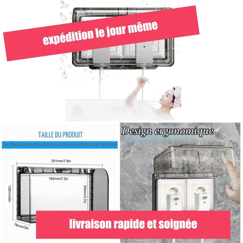 Cache prise étanche ip44 - cache,