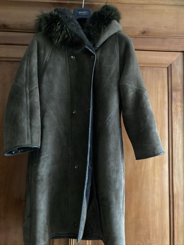 Manteau peau lainée - peau,