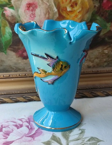 Ancien vase monazur bleu - c4,