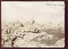 old photo. Peacock Lighthouse . Brehat circa 1890/1900