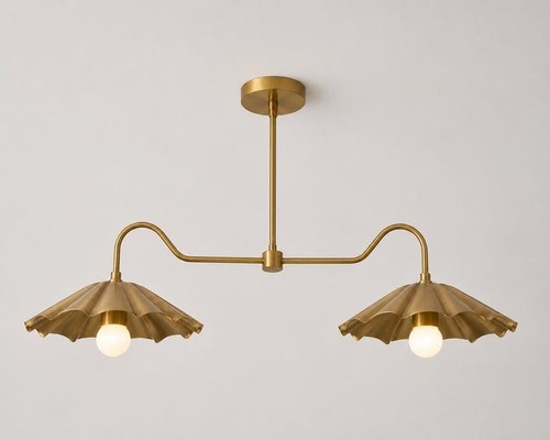 Lustre moderne laiton du - lustre,