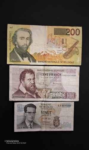 Lot billets banque belge - de,