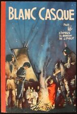 JIJÉ BLANC CASQUE EO belge dos papier rouge Dupuis 1952 Très très bel état