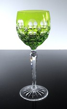 1 ROEMER CRYSTAL WINE GLASS GREEN BOHEMIAN SIZE VILLEROY & BOCH SIGN