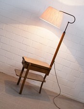 rare table d'appoint en bois table fumeur avec éclairage art déco années 1930