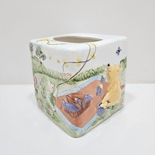 Disney Springs Winnie The Pooh Ceramic 3D Tissue Box Cover Eeyore Tigger Woods 