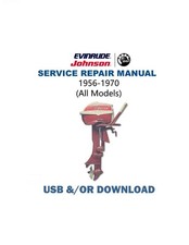 Johnson Evinrude Outboard Service Manual | 1956-1970 | USB &/OR LINK
