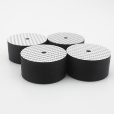 4PCS 40x20mm Carbon Fiber HIFI Audio Speaker Isolation Spike Base Pads Feet