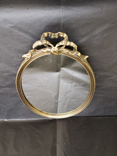 Grand miroir ovale bronze