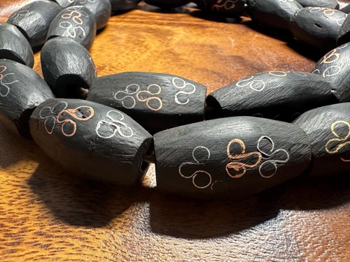 Perles bois d ébène - 5,