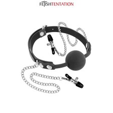 Baillon BDSM Boule et Pinces