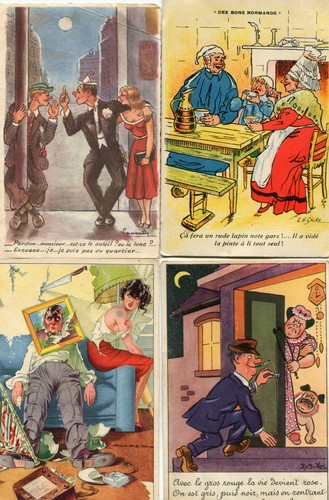Lot cartes humoristique - lot,