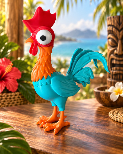 Figurine heihei cartoon - heihei, cm