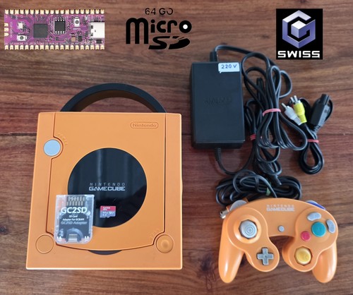 Gamecube orange avec picoboot - gamecube,