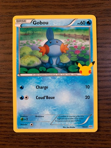 Carte pokémon gobou 25 - carte,