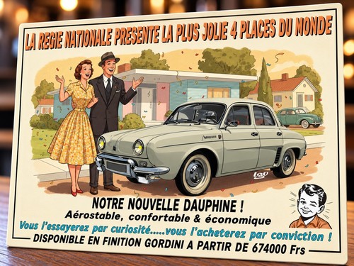 Plaque métal vintage - , renault