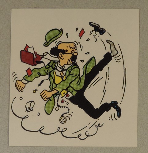 Herge tintin autocollant vol - tintin,