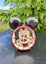 Antique Mickey Mouse Germany Walt Disney Bradley Logo Mechanical Alarm Clock Works