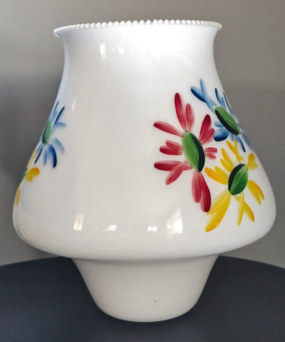 Suspension opaline blanche - opaline,