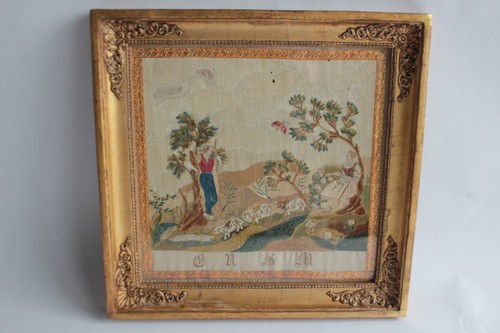 Tableau broderie soie - tableau,