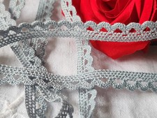 Dentelle vintage gris coton 3