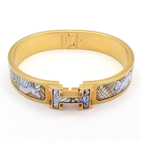 Hermes clic gold light blue - clic,