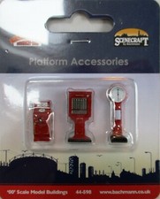 Bachmann 44-598 - Station Plateforme Accessoires Set 3 Éléments 00 Échelle -T48