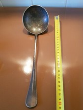 Louche Argent Argenterie Metal Blanc Baguette 31 cm poinçon ancien