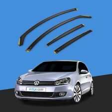 VW GOLF MK6 2008-2012 5 Door Hatchback Wind Deflectors 4pc Tinted
