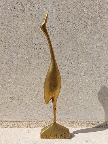 Sculpture animalière héron - sculpture,