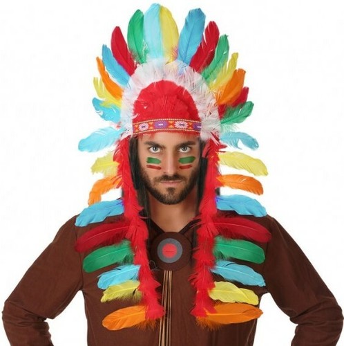 Coiffe plumes indien - à,